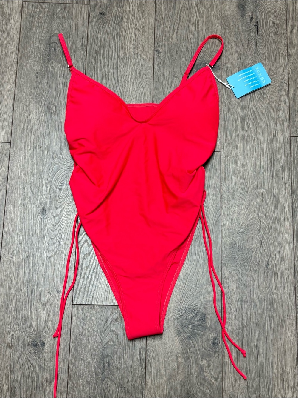 Bright one-Piece Swimsuit with Side Ties - Women